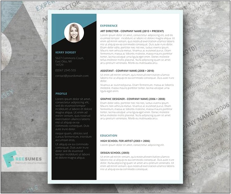 Template For A Resume Free Download