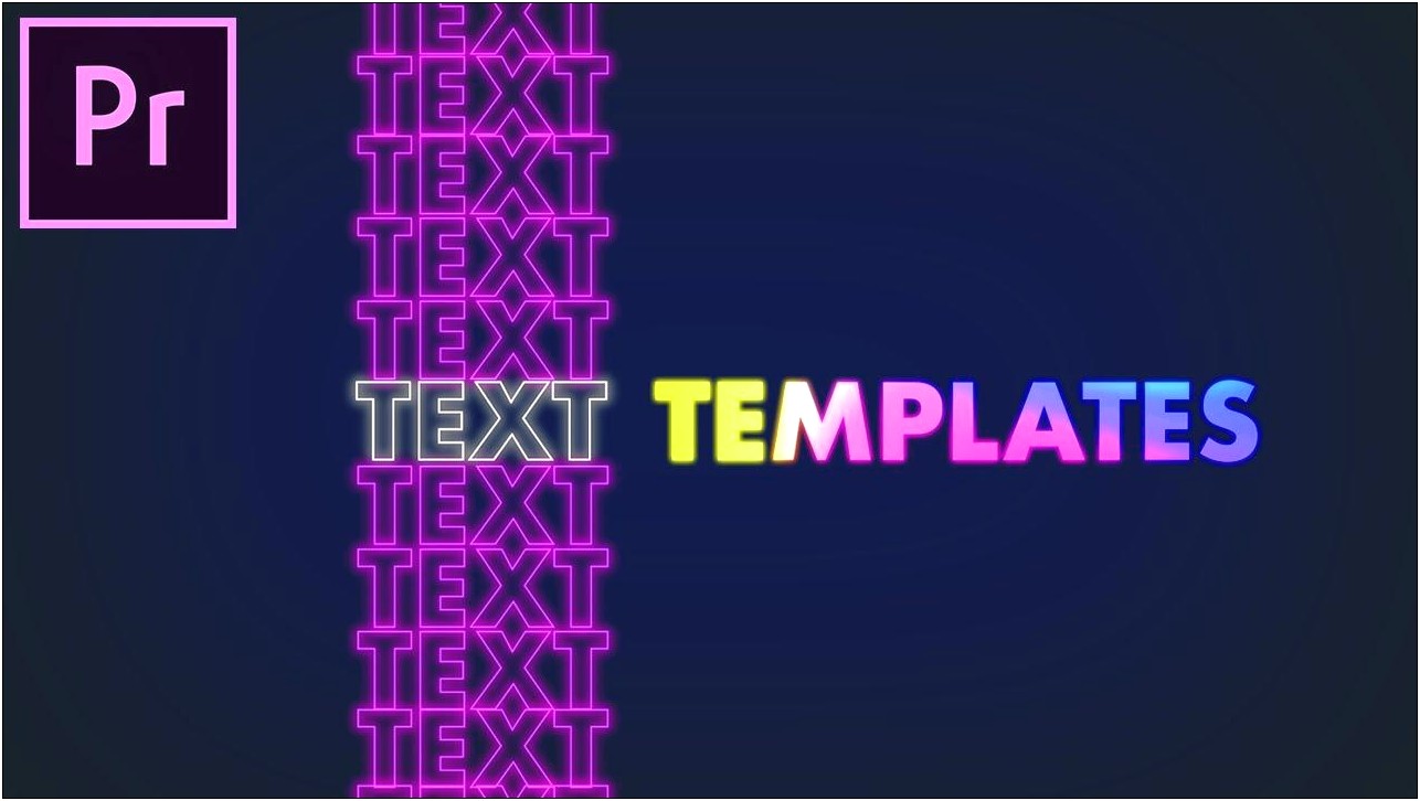 Text Animation Template Premiere Pro Free