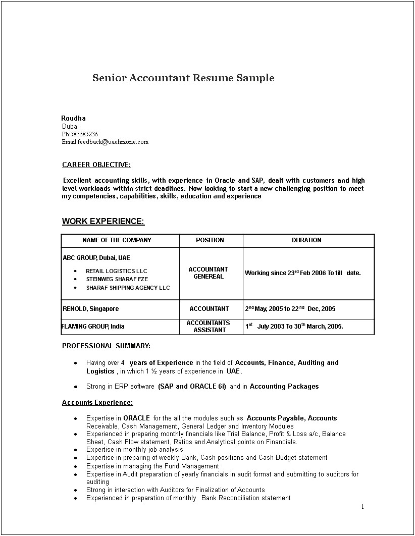 The Best Resume Templates For Accountants