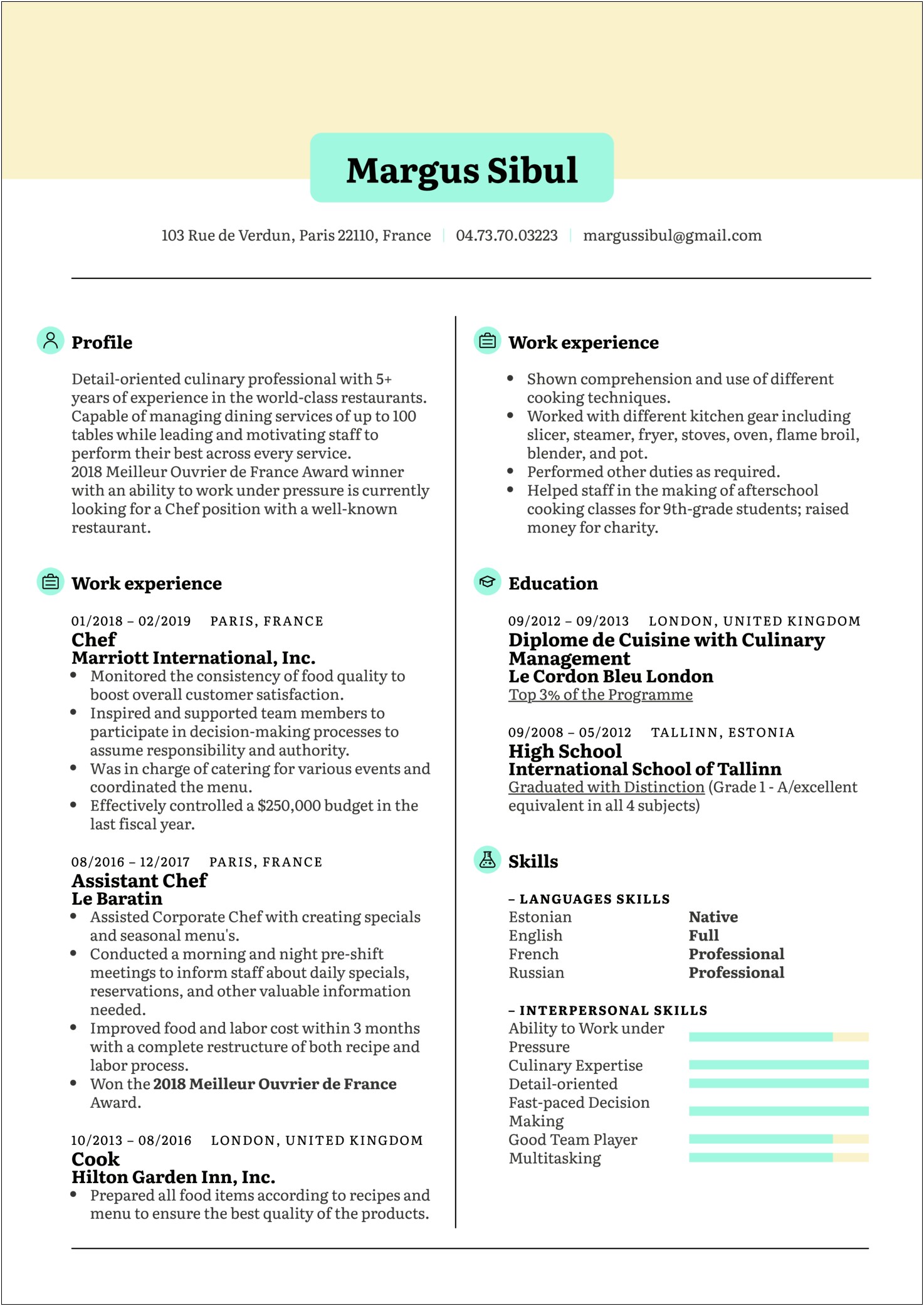 The Best Way To Prepare A Resume