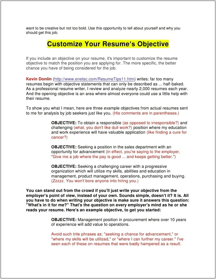 Things To Put N Your Resume