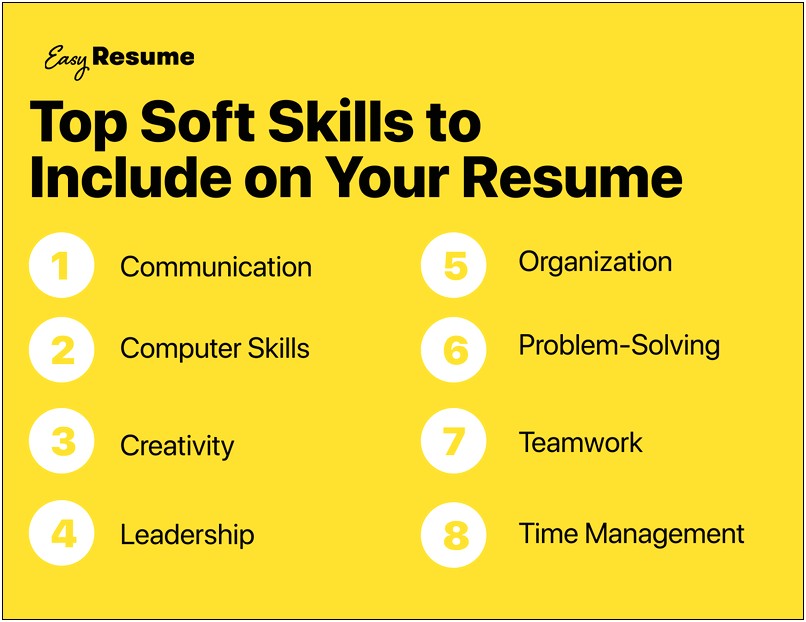 Things To Put Under Skills On A Resume