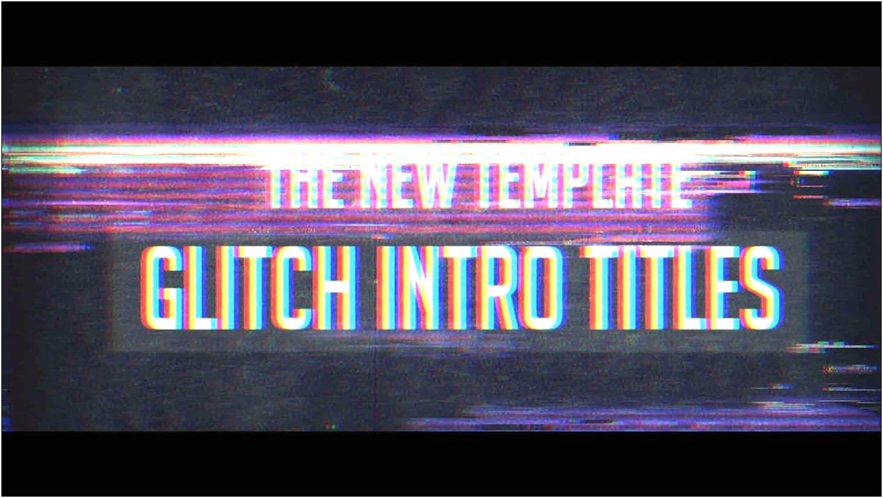 Title Template After Effects Free Download