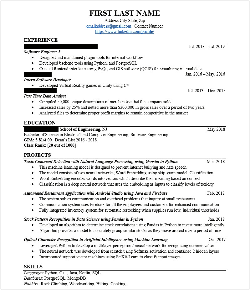 Too Many Jobs To List On Resume