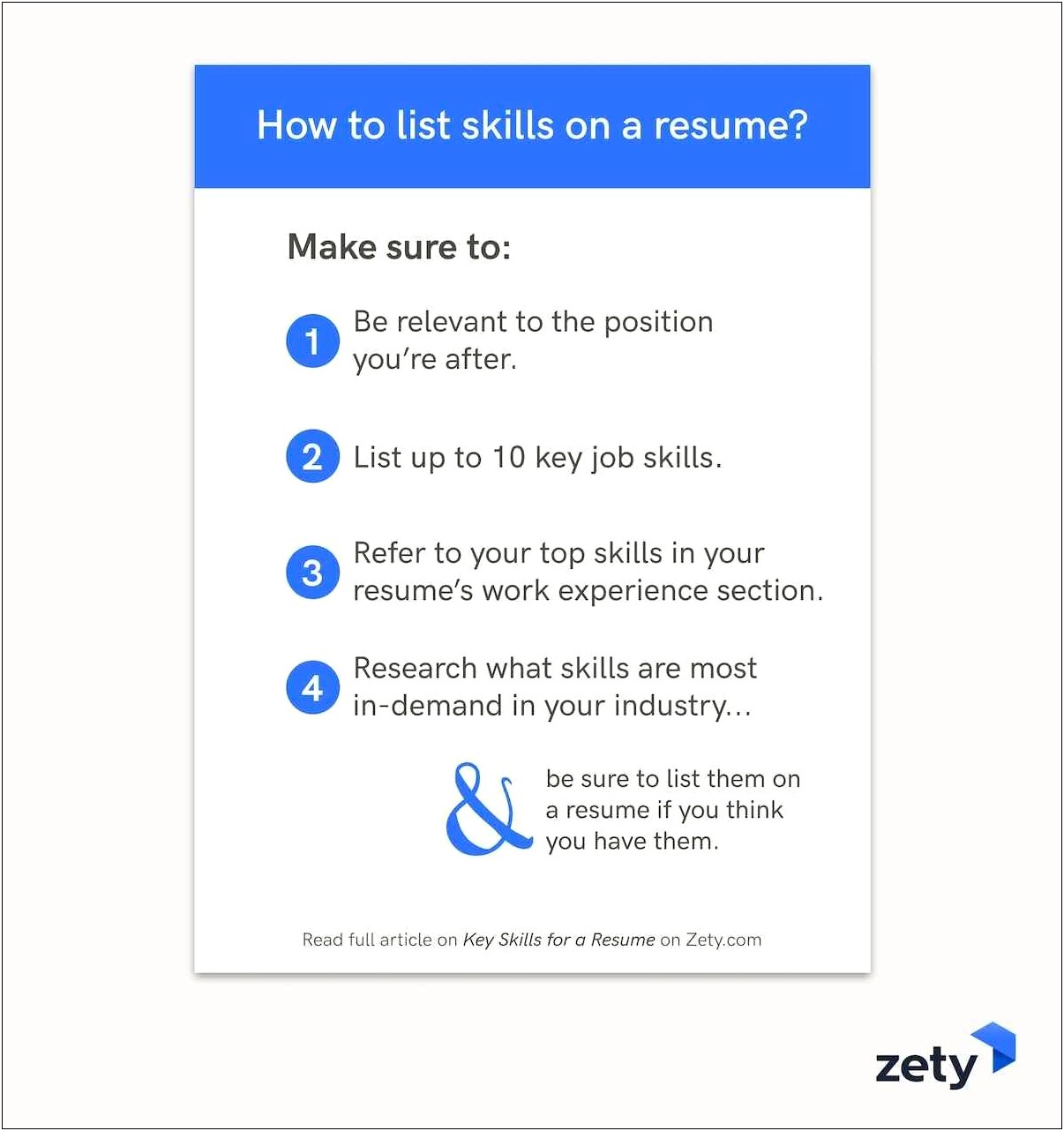 Top Skills To Include In Resume