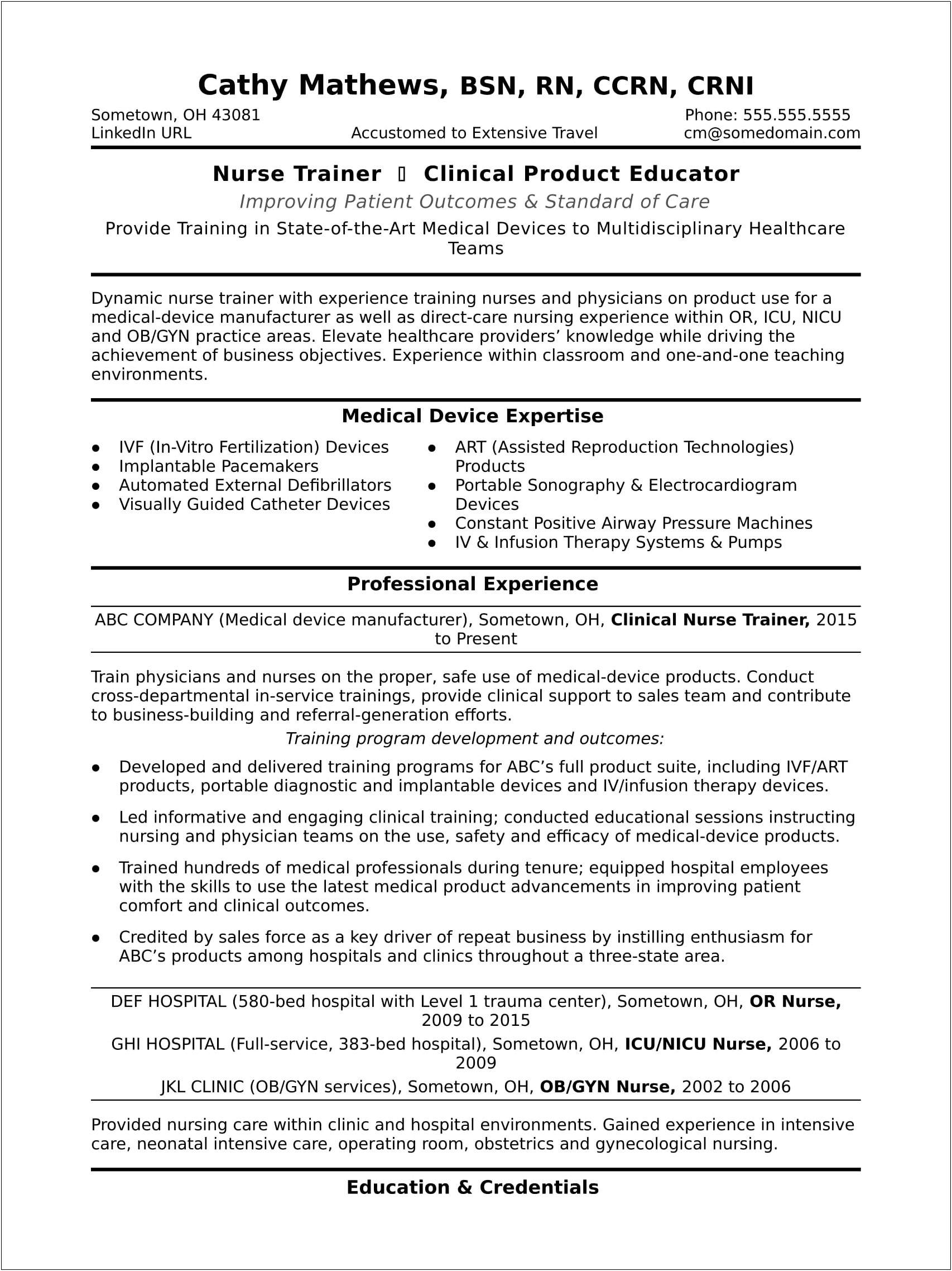 Trainer Resume Objective For Early Childhood Education