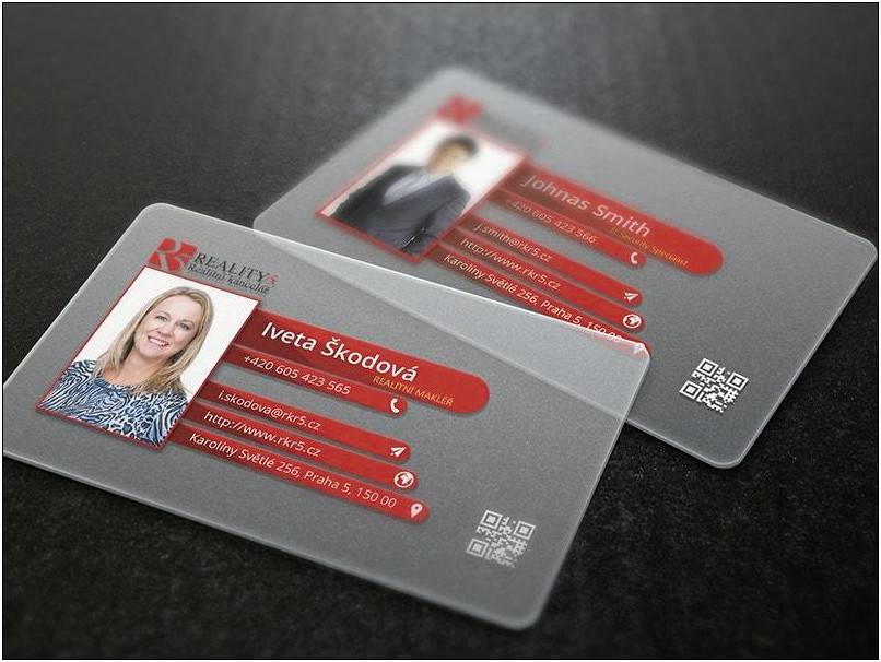 Transparent Business Card Template Free Download