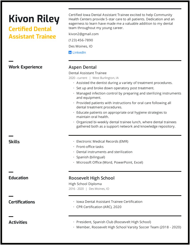 Use Stars Or Words Skills Resume