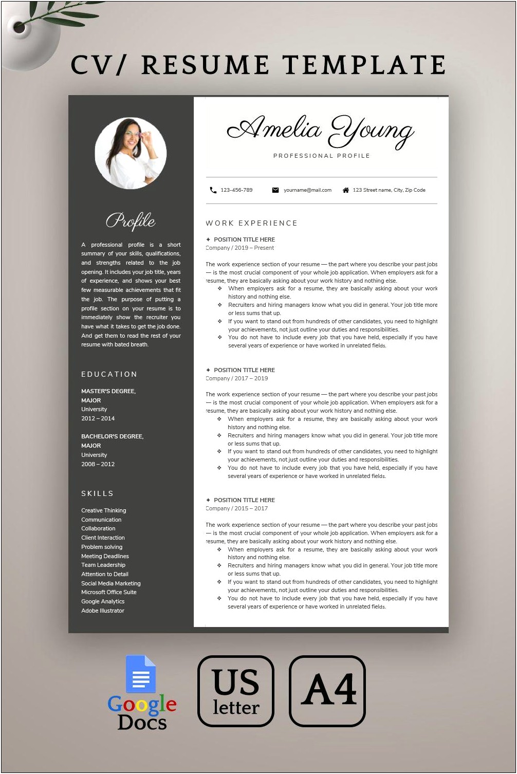 Using Resume Template In Google Docs Resume Example Gallery