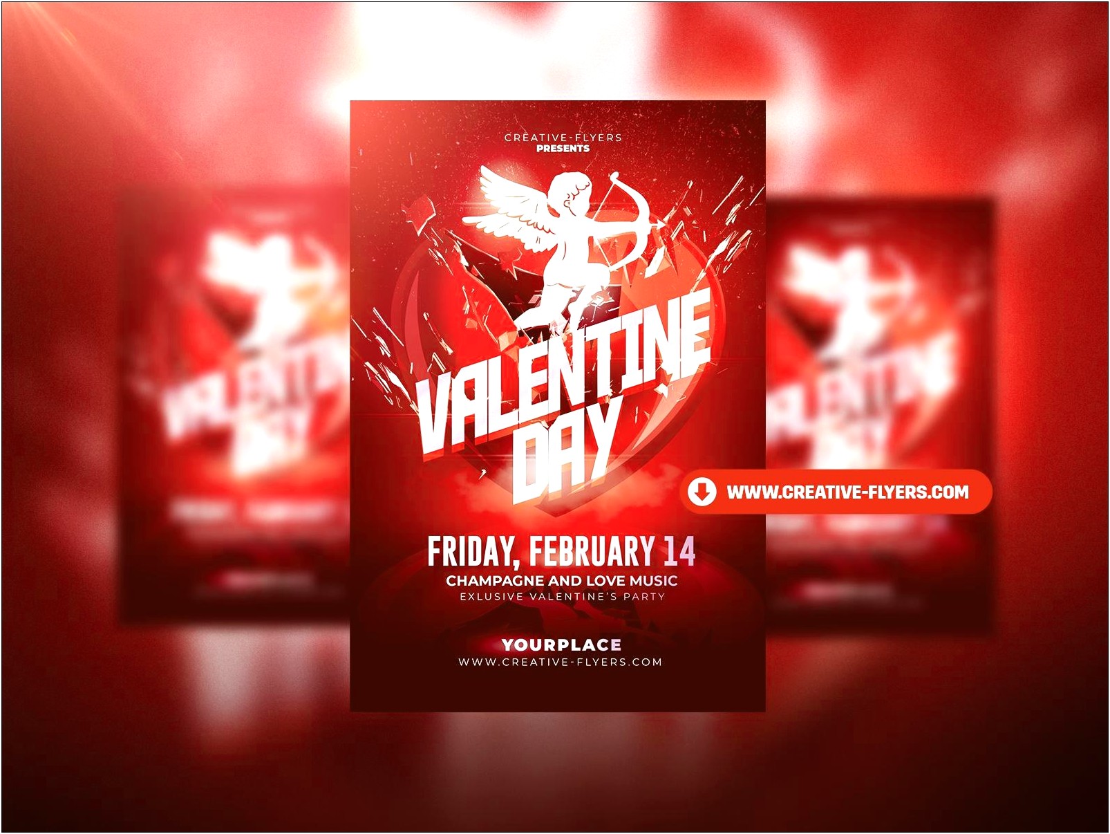 Valentines Day Flyer Template Free Psd