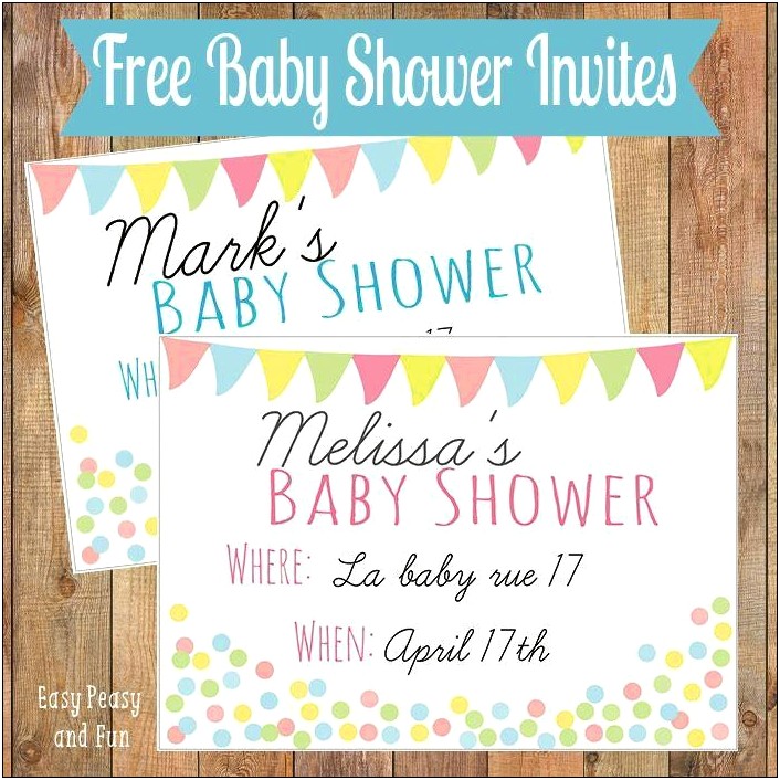 Vintage Baby Shower Invitation Templates Free