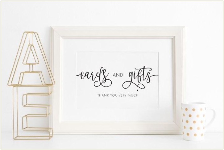 Cards And Gifts Sign Template Free