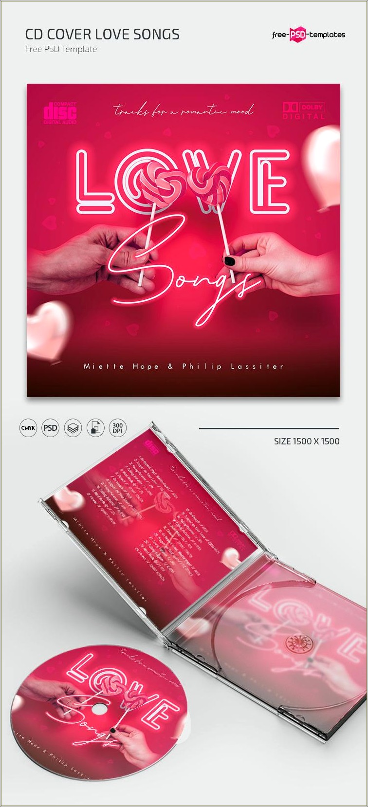 Cd Cover Template Photoshop Download Free