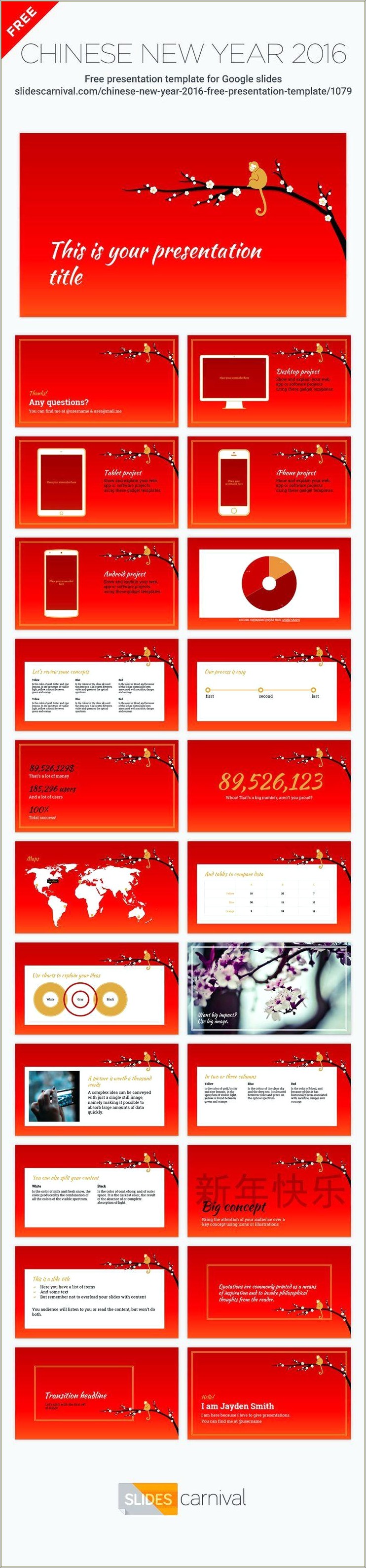 Chinese New Year Free Presentation Templates