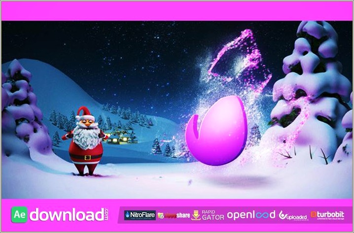 Christmas Midnight After Effects Template Free