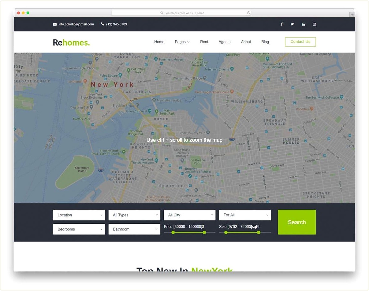City Listing Directory Template Free Download