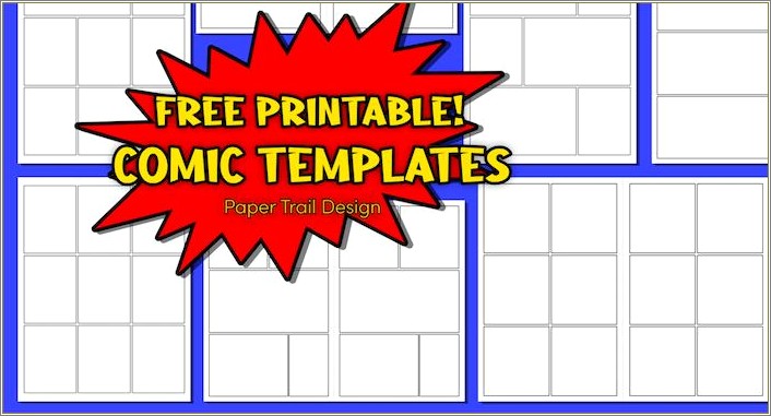 Comic Book Template Photoshop Free Jpeg