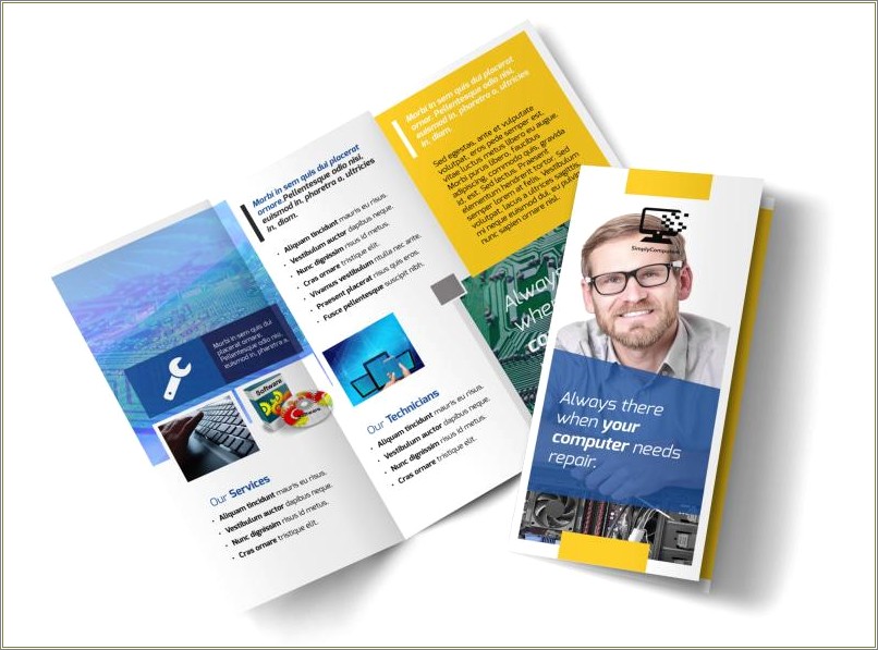 Computer Brochure Templates Psd Free Download