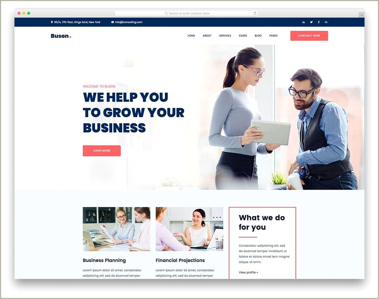 Consulting Html Bootstrap Template Free Download