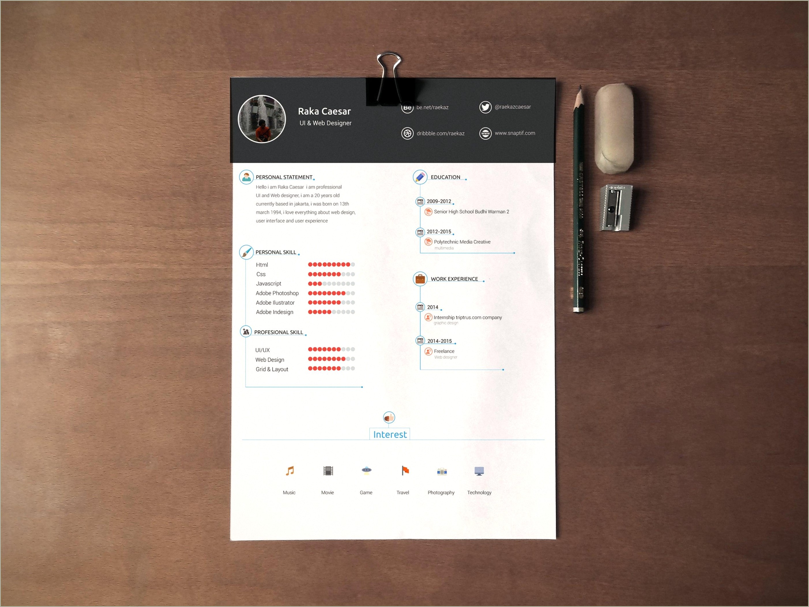 Cv Template Free Download For Internship