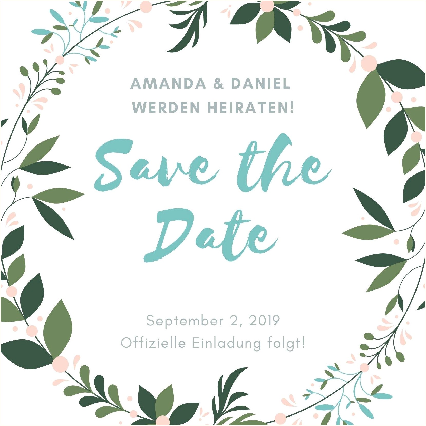 Digital Save The Date Free Templates