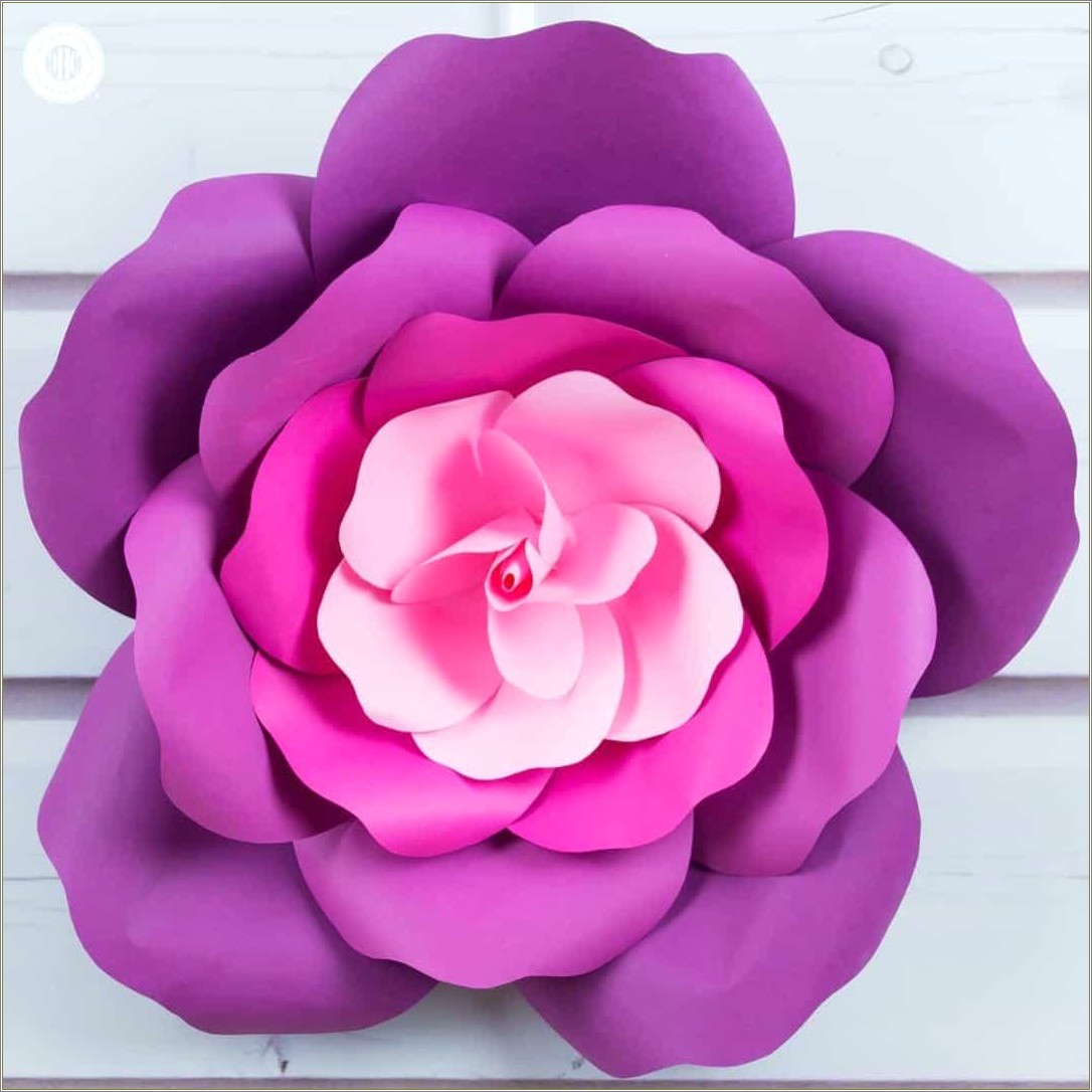 Diy Giant Paper Flowers Template Free