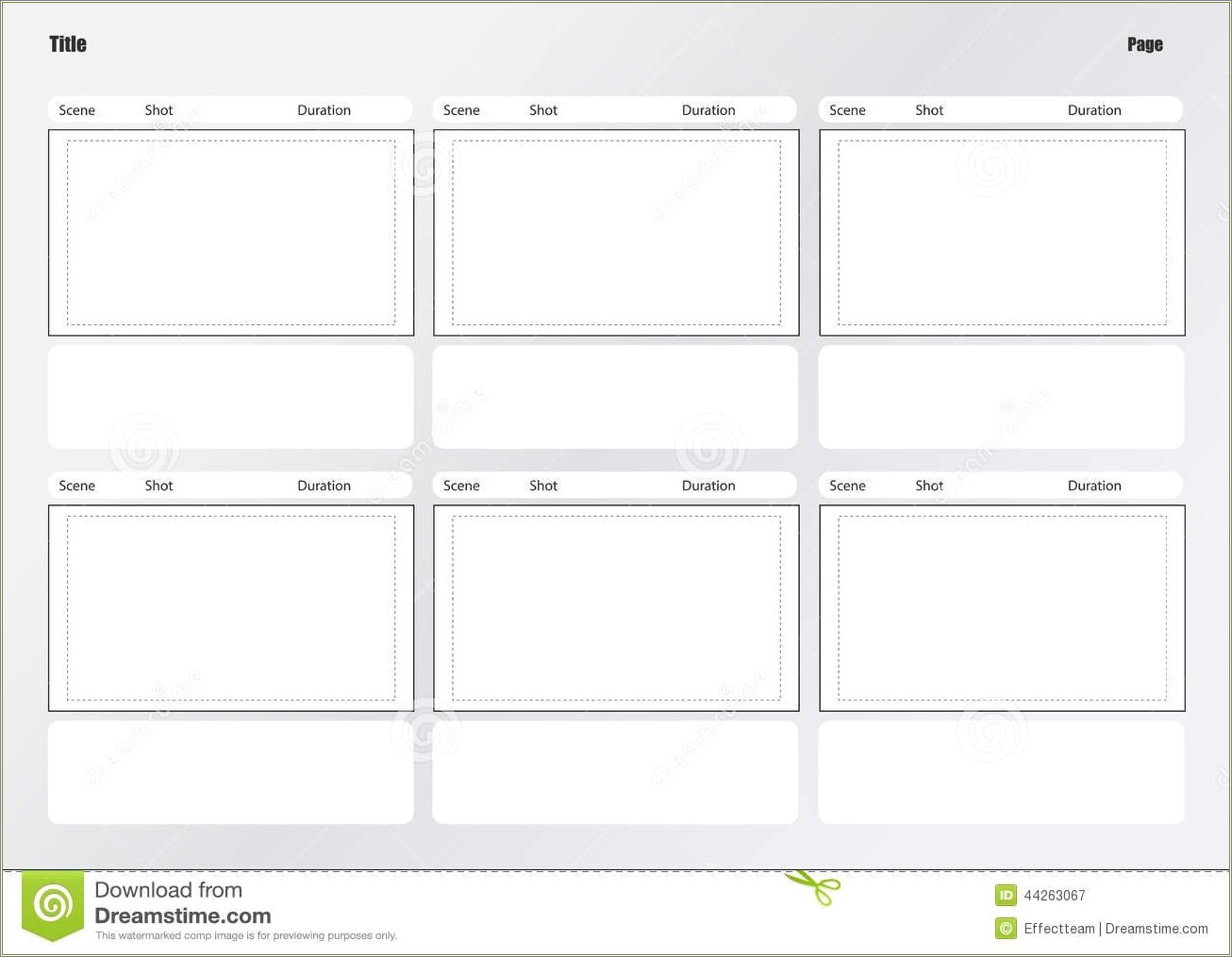 Download Blank Storyboard Template Royalty Free