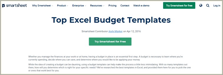 Download Free Google Sheets Budget Template