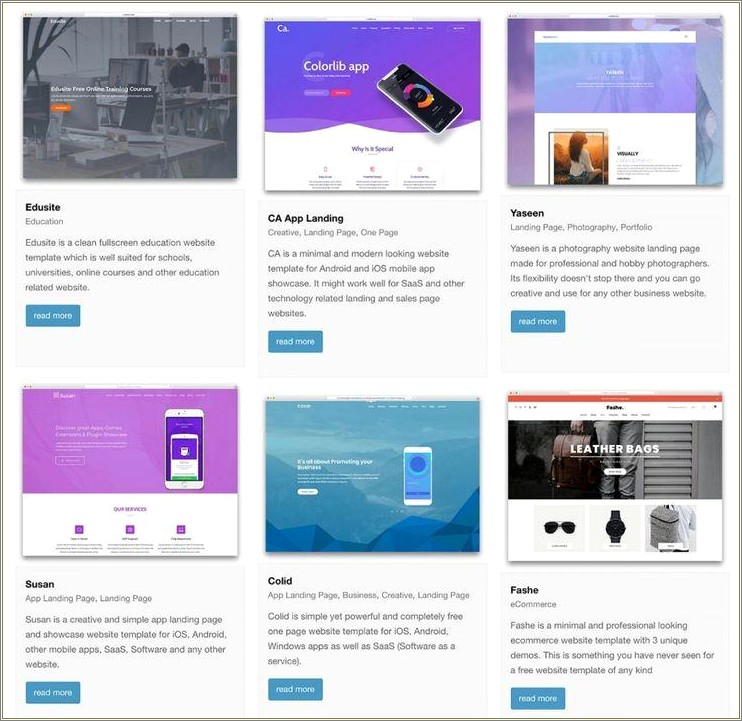 Download Free Simple Web Page Templates