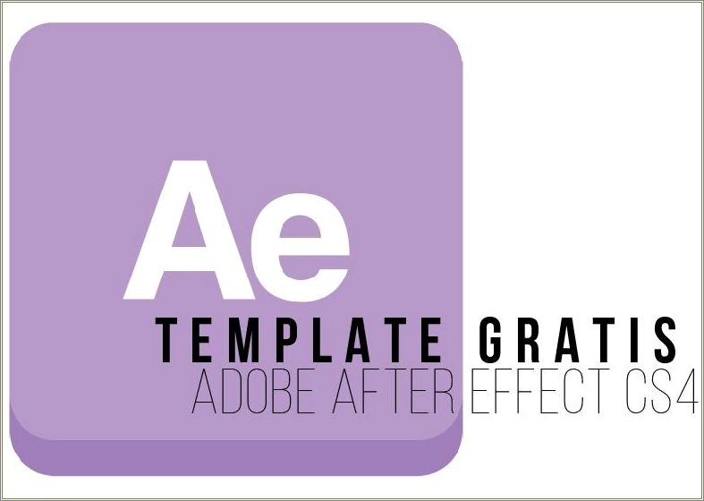 Download Free Template After Effect Cs4