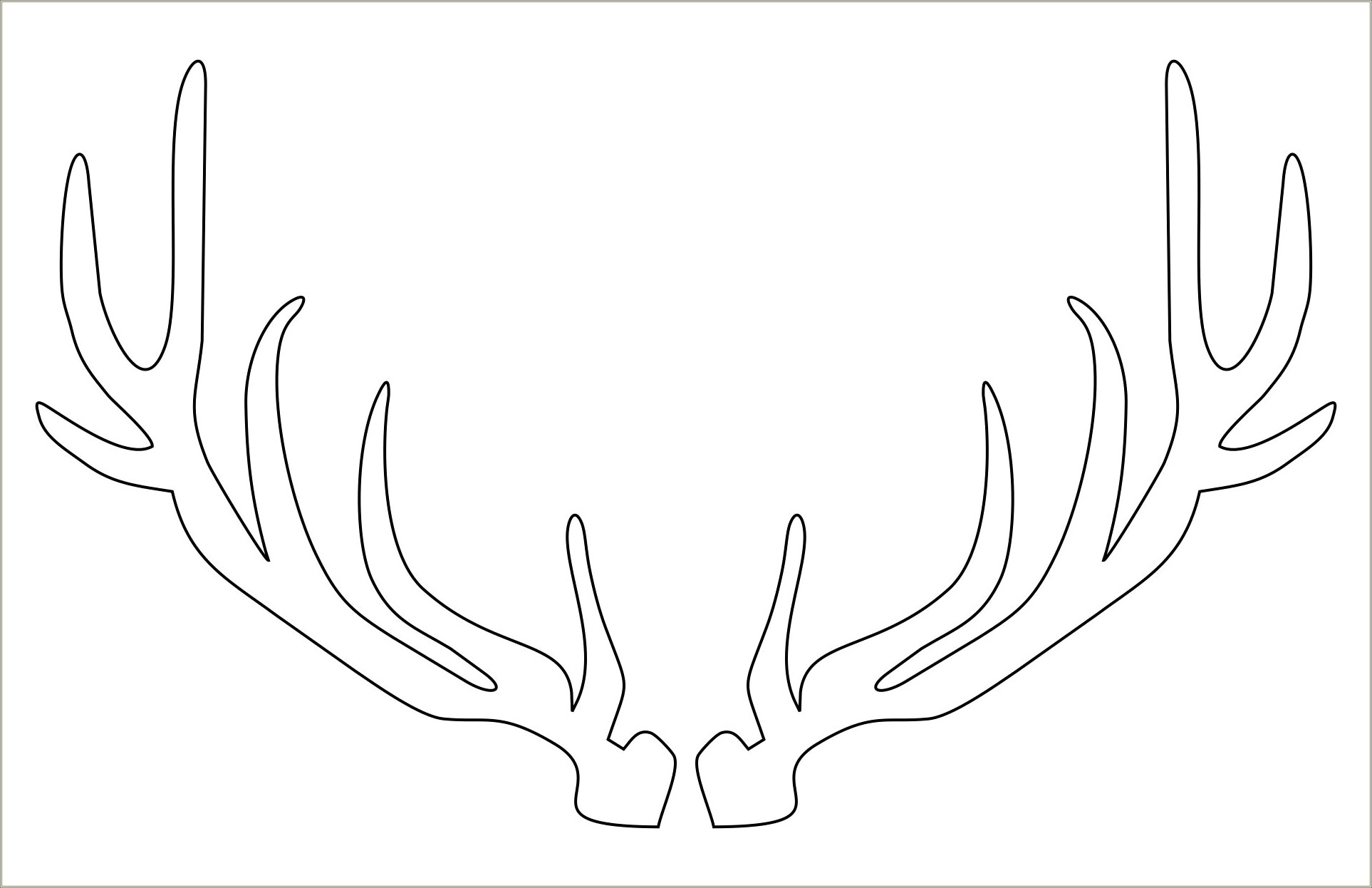 Easy Free Printable Templates For Reindeers