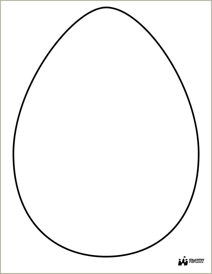 Egg Shaped Template Free Multi Sized