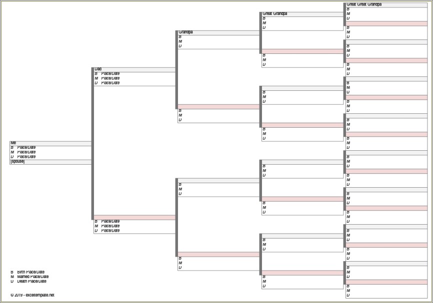 Family Tree Template To Print Free