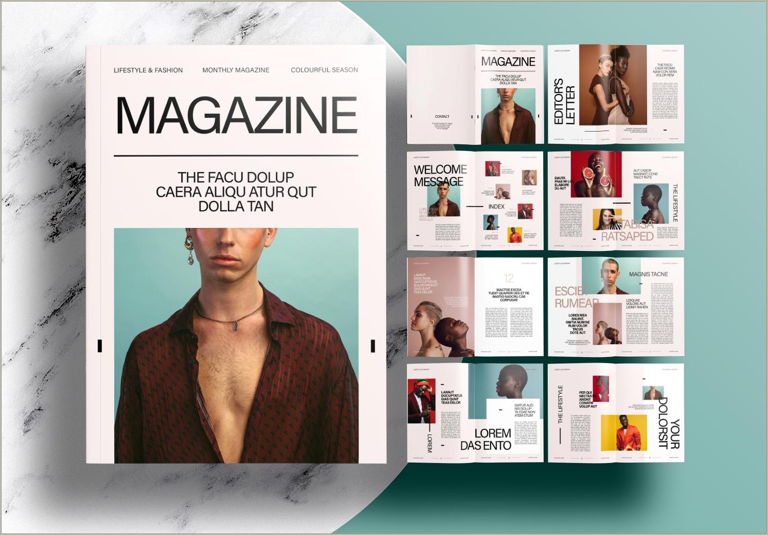 Free Download Magazine Layout Design Template Resume Example Gallery