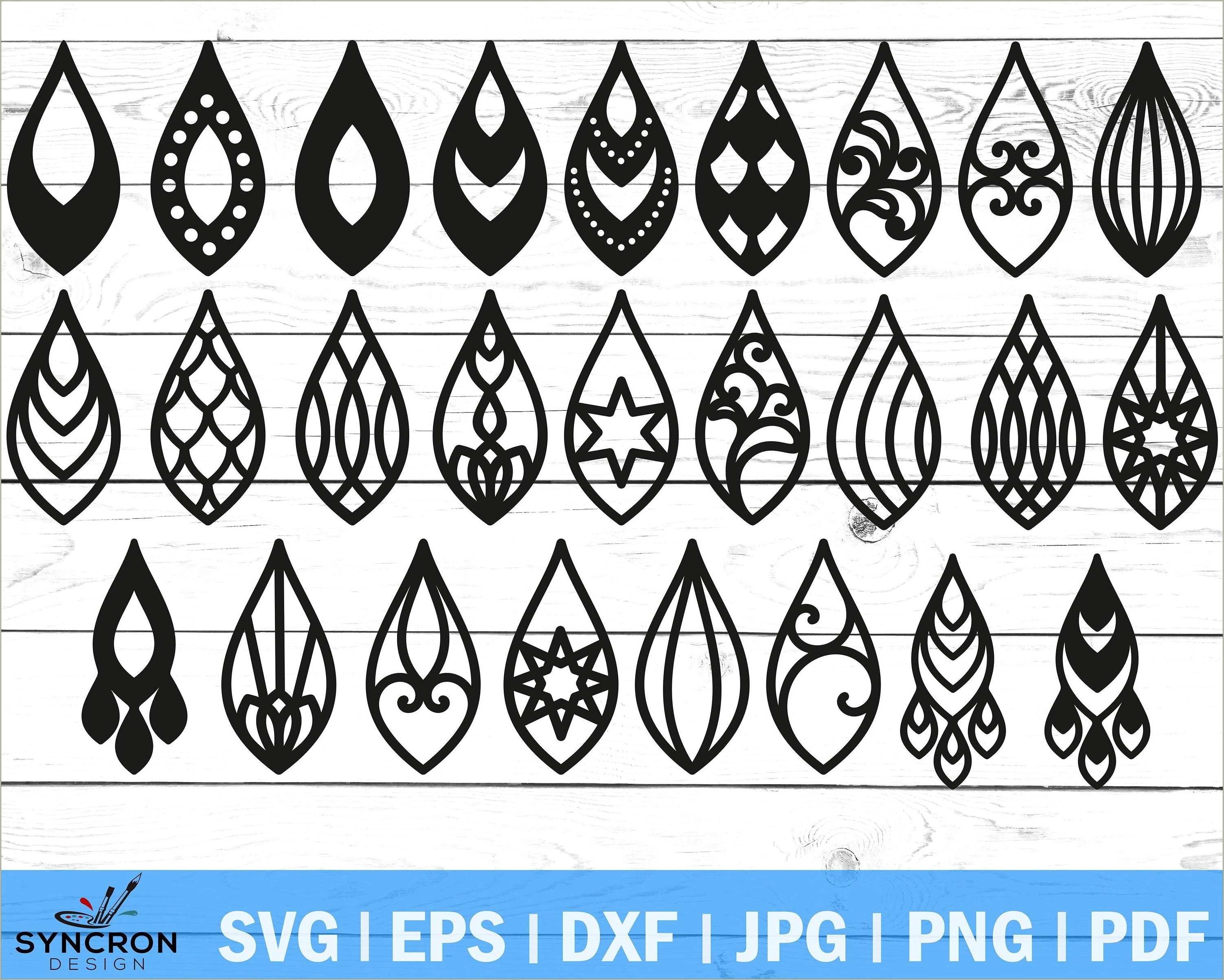 Faux Leather Earring Template Free Pdf