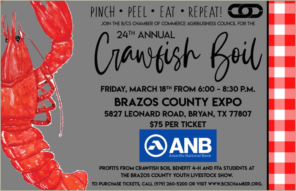 First Crawfish Boil Flyer Template Free