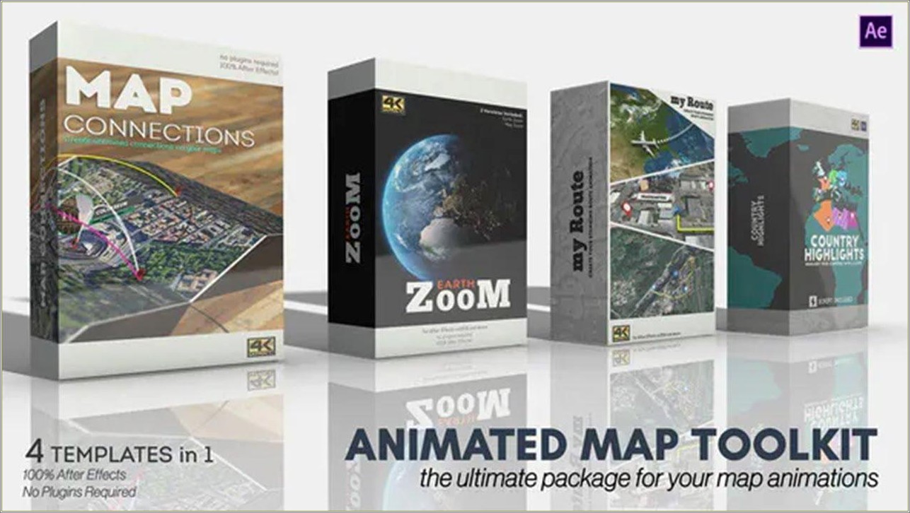 Flight Map Template After Effects Free