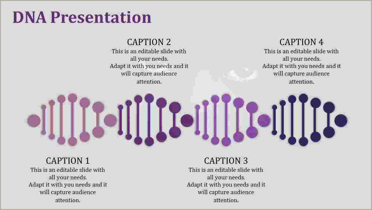 Flowing Dna Helix Powerpoint Templates Free