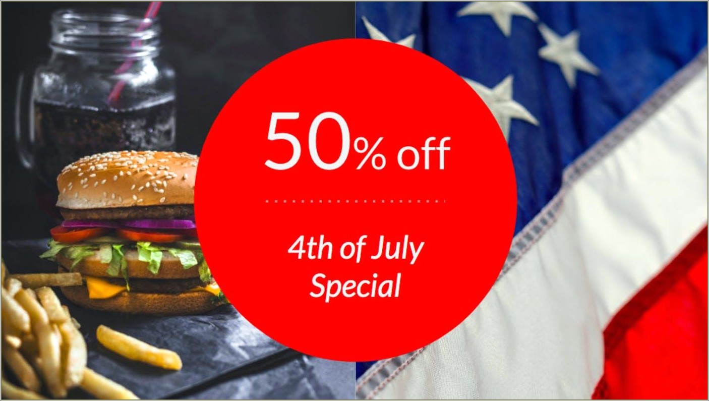 Free 4th Of July Menu Template