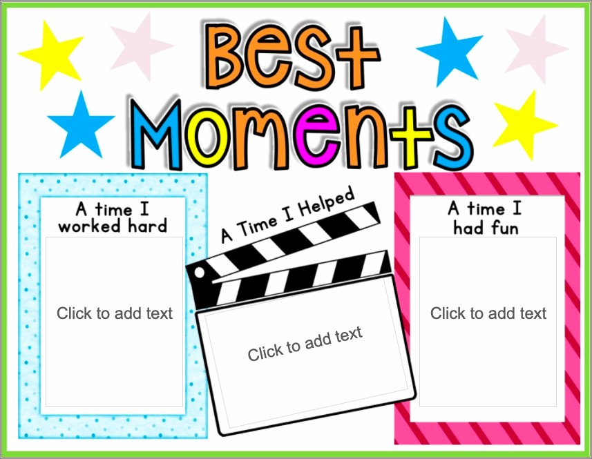 Free 5th Grade Memory Book Template