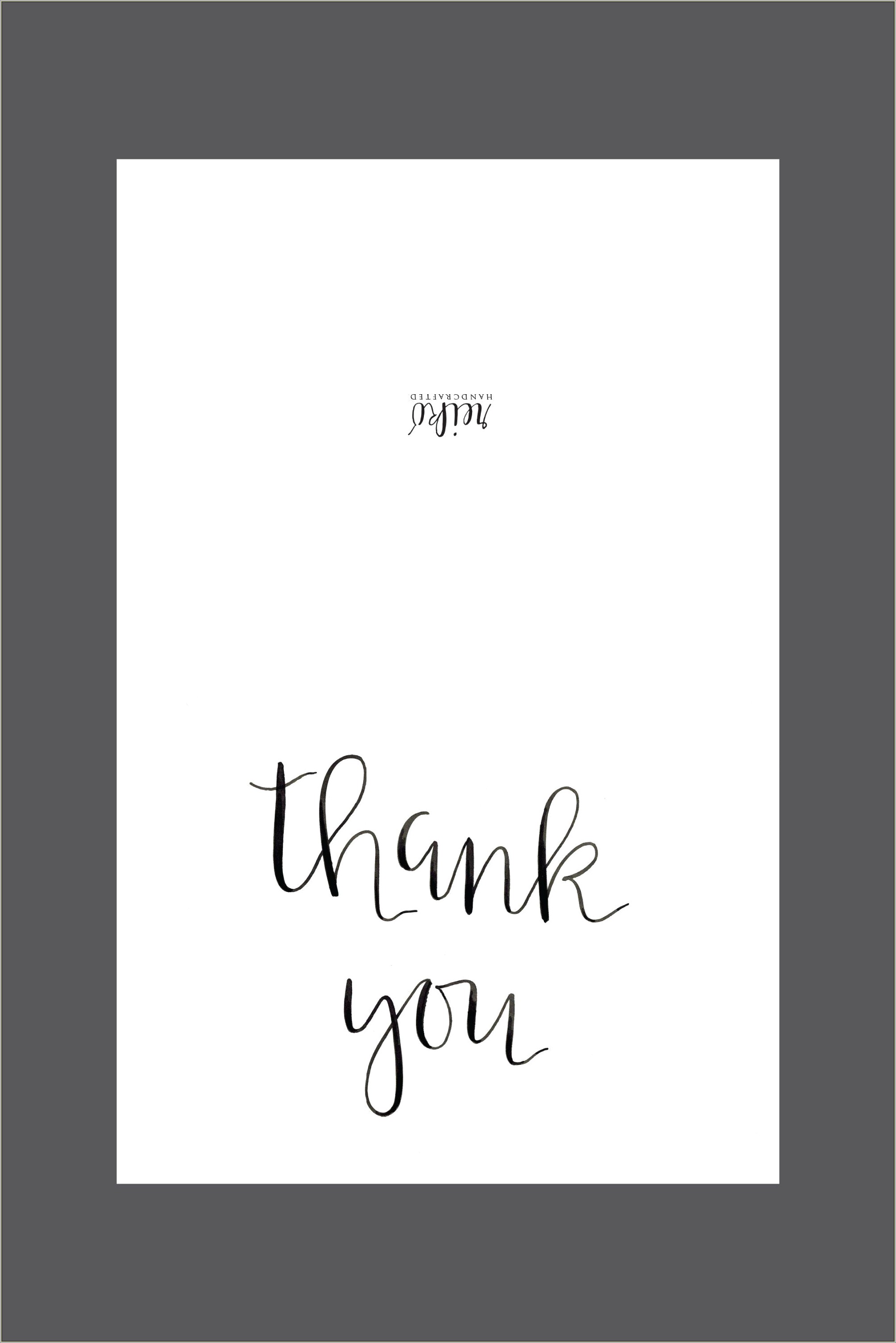 Free 5x7 Thank You Card Template
