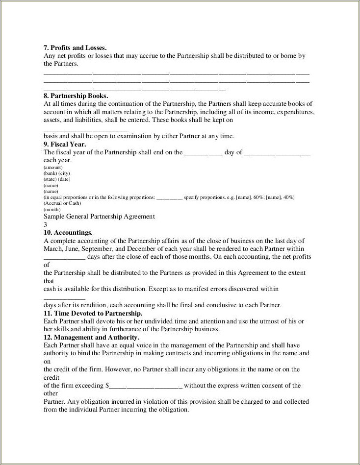 Free 60 40 Partnership Agreement Template Resume Example Gallery
