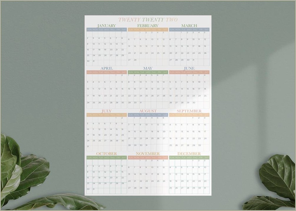 Free Academic Calendar 2018 19 Template