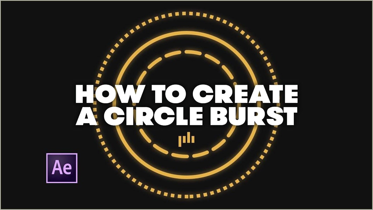 Free After Effects Template Circle Bursts