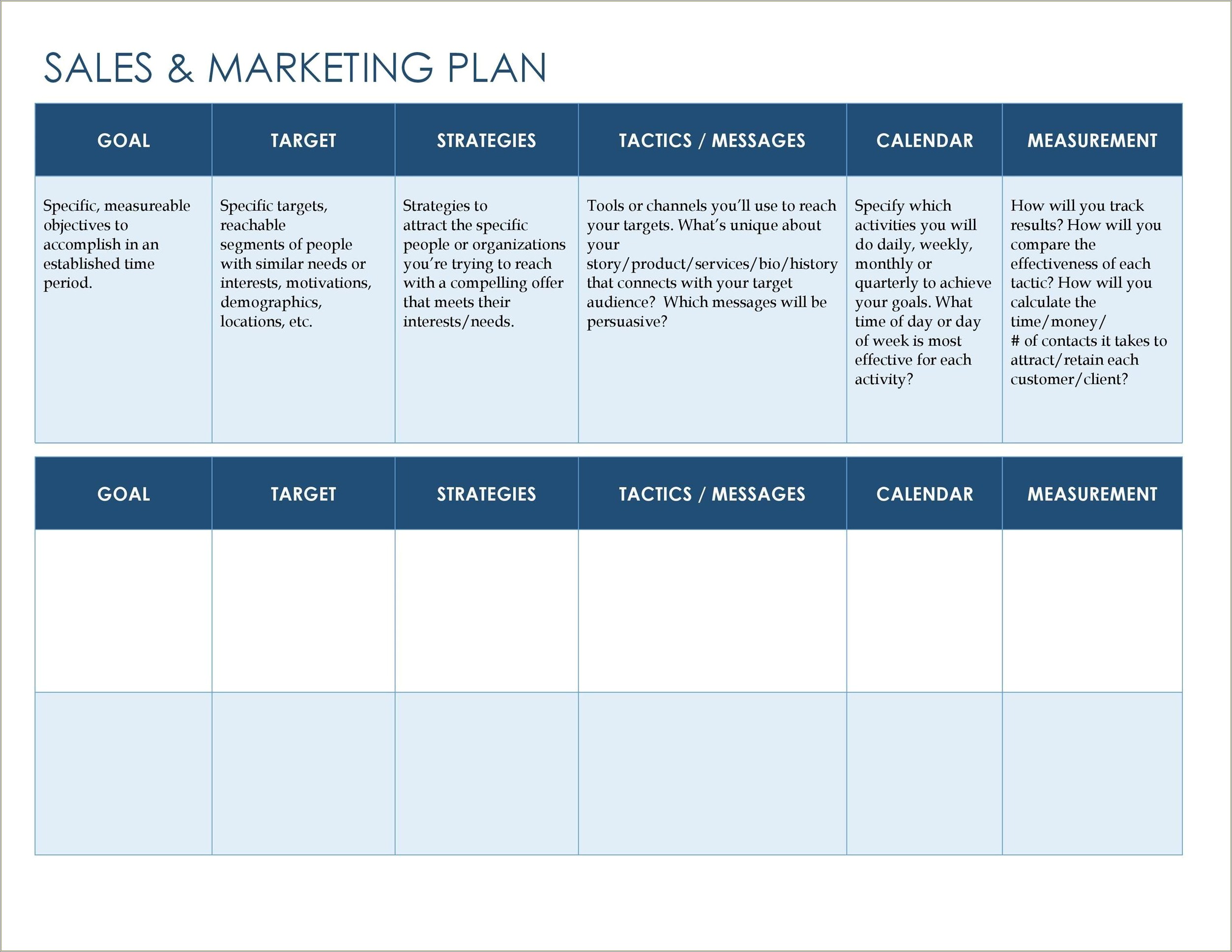 Free And Simple Marketing Timeline Template