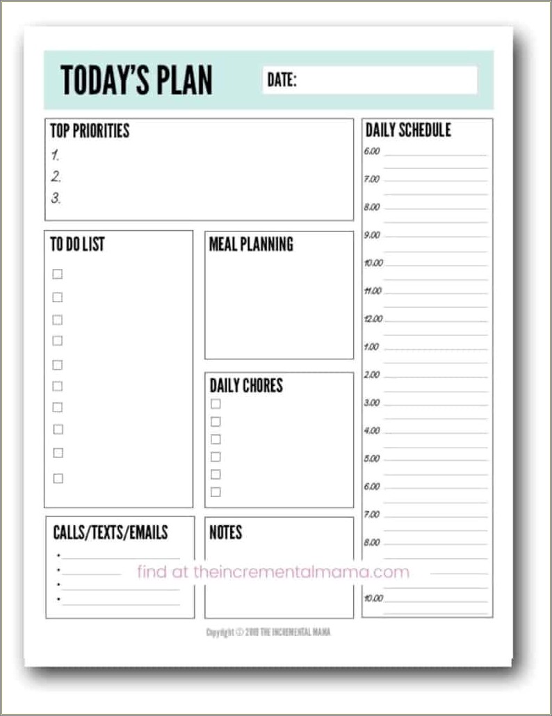 Free Best Printable Life Organizing Templates