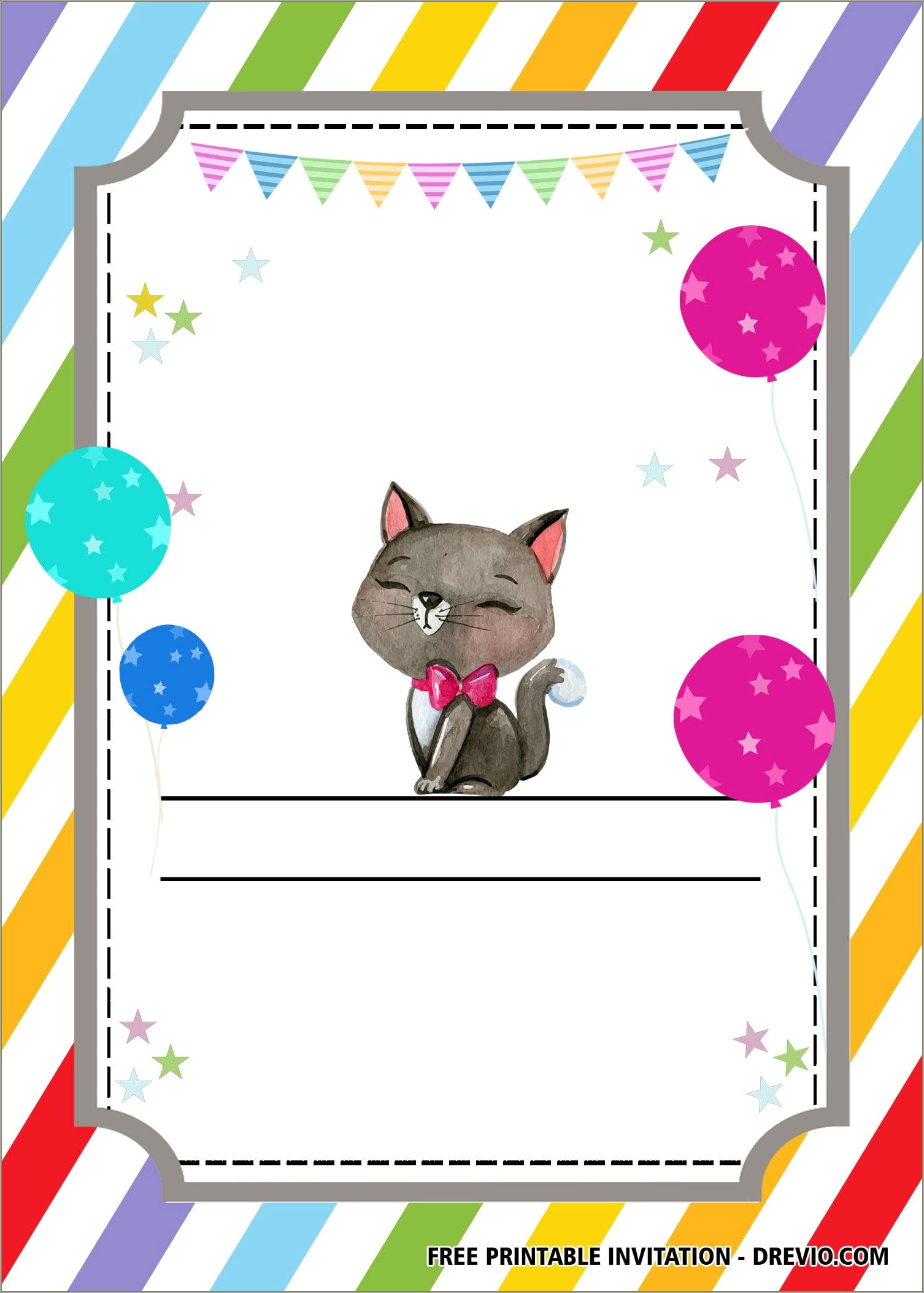 Free Birthday Invitation Template With Picture