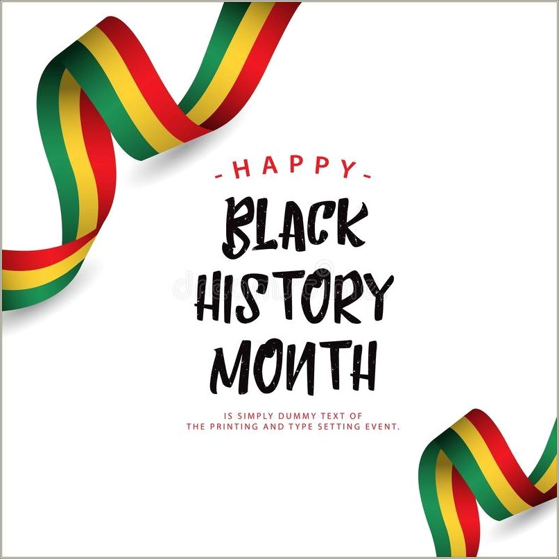 Free Black History Month Program Template