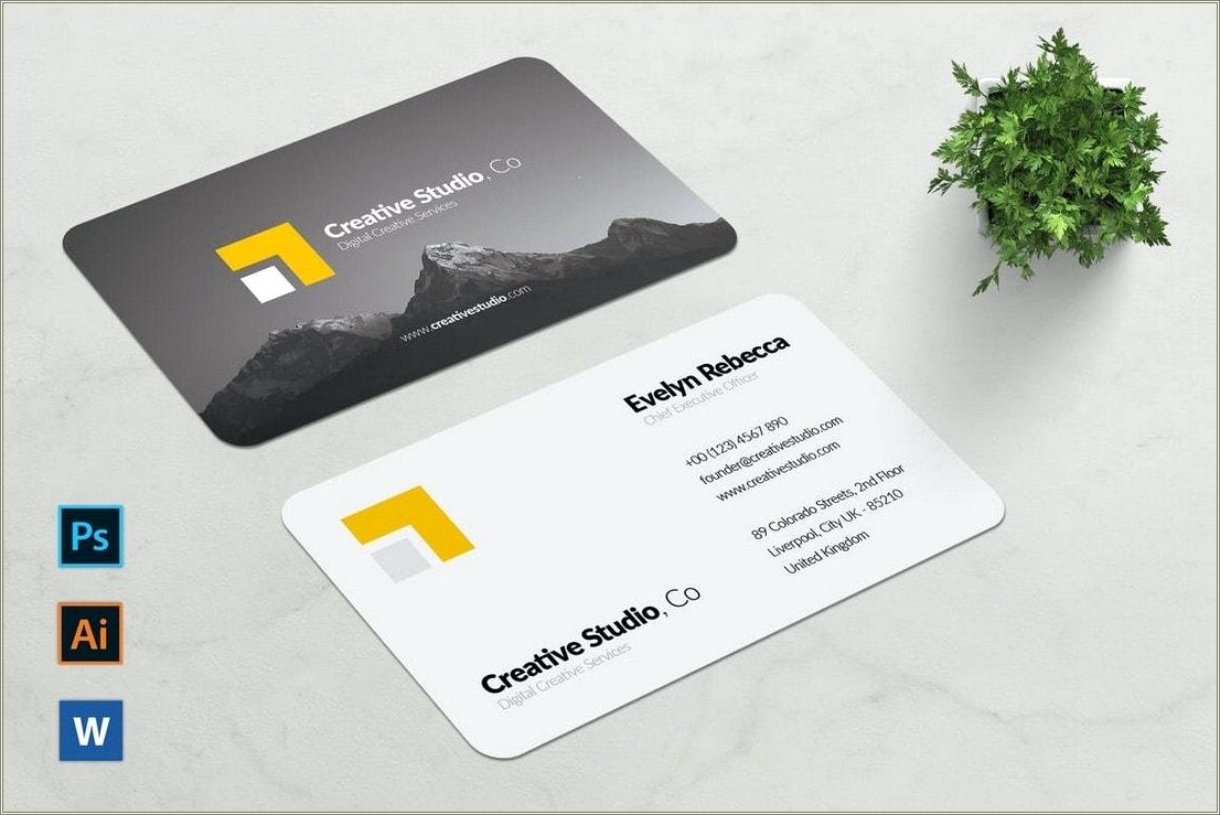 Free Blank Business Card Templates Doc