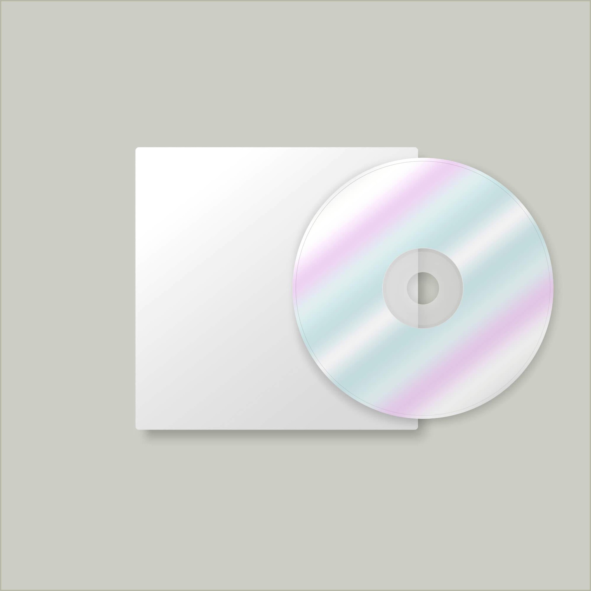 Free Blank Cd Cover Template Psd